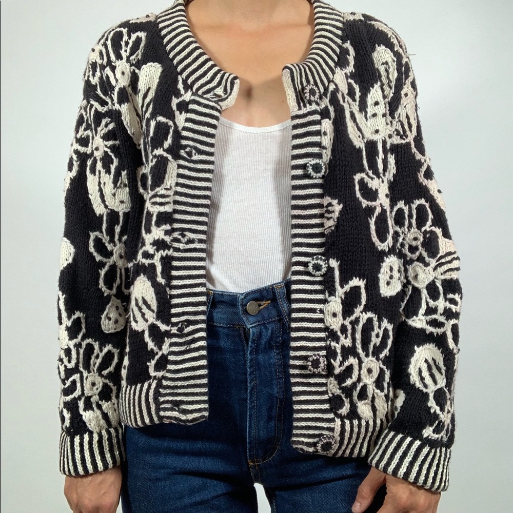 Vintage 90s Express Chunky Hand Knitted Sweater